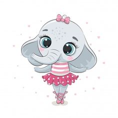 an elephant is wearing a pink dress and standing with her trunk up in the air