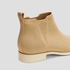 Slip-On Square-Toe Ankle Chelsea Boots (Ryan Slip-On), Nude Peach, EU35 | VIVAIA Beige Ankle-high Boots With Textured Sole, White Dress Skirt, French Capsule Wardrobe, Ankle Chelsea Boots, Griffon Dog, Border Box, Font Face, Effortless Chic, Medical Professionals