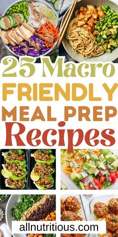 25 macro friendly meal prepped recipes to make it easier for the whole family to eat