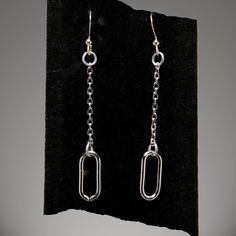 These unique Paper Clip dangle earrings are quality crafted using: > High Quality 304 Stainless Steel Paper Clip Chain Links > 2mm Polished Stainless Steel Cable Chain > Stainless Steel Jump Ring Connectors > 925 Solid Sterling Silver (Stamped) Ear Wires   The perfect accessory for adding a little fun to your day or any outfit! They are lightweight and go well with everything!  A great addition to any earring collection!  🔗🔗 Hypoallergenic -  Non Tarnish - Scratch Resistant - Durable Drop Leng Stainless Steel Cable, Ear Wires, Matching Bracelets, Earrings Collection, Cable Chain, Cute Earrings, Paper Clip, Chain Link, Shop Earrings