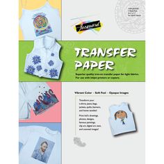 the front cover of an adult's transfer paper