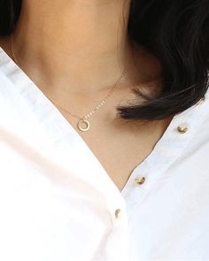 14K Gold thin circle charm necklace. Simple, minimalist everyday necklace. Gold circle measures 10mm Entire Necklace is 14k Gold Everyday Necklace Gold, Circle Charm Necklace, Gold Circle, Necklace Simple, Everyday Necklace, Circle Necklace, Necklace Gold, Charm Necklace, Diamond Necklace