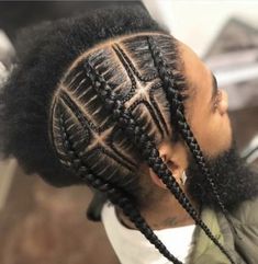 68+ trendy braids for men feed in #braids Braid Designs For Men Full Head, Men’s Hanging Braids, Iverson Braids Men, Black Men Braids Hairstyles Cornrows, Braid Styles For Boys, Mens Cornrows Design Black Men, Plats Braids For Men, Cornrows Men, Braids For Men