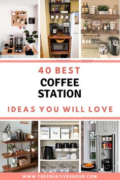 the best coffee station ideas you will love for your kitchen or living room in this post