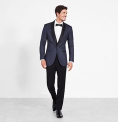 Midnight Pin Dot Tuxedo | The Black Tux Wedding Tux, Groom And Groomsmen Attire, White Tuxedo, Black Tux, Groomsmen Suits, Tuxedo Wedding, Tuxedo Suit, Groomsmen Attire, Navy Wedding