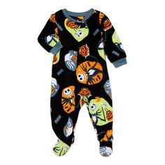 Spooky cute! Scare up some fun with Jack Skellington with this Halloween-themed Nightmare Before Christmas Sleeper for Toddlers. Colorful, cool allover prints featuring Jack adds an adorable style to bedtime and naps. A zip front makes dressing super easy and the cozy fabric is perfectly comfortable and soft as your little one snuggles up to watch their favorite Halloween movie! Size: 18M.  Color: Black.  Gender: unisex.  Age Group: toddler. Nightmare Before Christmas Character, Nightmare Before Christmas Clothing, Nightmare Before Christmas Characters, Halloween Toddler, Peanuts Halloween, Goth Baby, Adorable Style, Baby Boy Pajamas, Halloween Pajamas