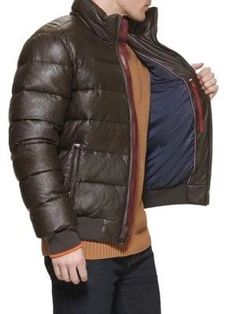 Elevate your outdoor style with this faux leather quilted bomber. Stand collar, zip front and two zip pockets add retro edge while the quilted polyurethane keeps you cozy. Long sleeves with ribbed cuffs and hem give a finished look perfect for Instagram. Its wrinkle-resistant faux leather exterior means just toss it in the wash - no dry cleaning needed. Lined interior adds warmth and comfort wearing it from the morning café to evening adventures. Snap up this essential bomber for under $100. Comfort Wear, Tommy Hilfiger Man, Outdoor Style, Personal Shopping, Stand Collar, The Morning, Men's Clothing, Zip Pockets, Tommy Hilfiger