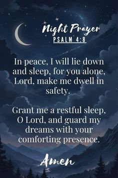 Night Time Scripture, Prayers For Sleep And Protection, Powerful Night Prayers, Prayer For Sleep And Peace, Powerful Prayer Before Sleep, Good Night Prayer Before Sleep, Night Prayer Bedtime Sleep, Sleeping Prayer, Night Prayer Bedtime