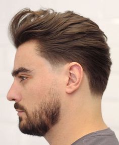 Neckline Haircut, Mid Fade Haircut, Mens Hairstyles With Beard, Gents Hair Style, Taper Fade Haircut, Tapered Haircut, Men Hair Color, Faded Hair, Men Haircut Styles