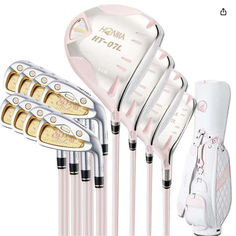 four different types of golf clubs and their driver's club heads are shown in this image