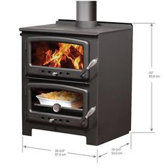 an image of a stove that is in the middle of it's construction diagram