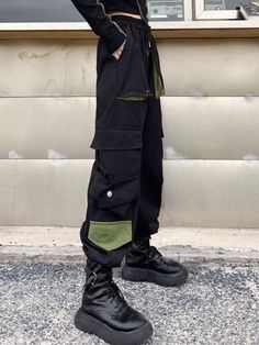 ⚡️Free Shipping 2022 Patchwork Pocket Detail Cargo Pants Black M under $40.00 in Pants at AnotherChill.com Online. Style: Casual/Street/Hip Pop. Color: Black. Main Material: Polyester, Cotton. Fit Type: Regular. Design: High Rise Waistline, Elasticated Waist With Drawstring Tie, With Multi Cargo Pockets Patched Detail, Elasticated Cuffs Design. ✓2022 SUMMER OUTFITS. Check reviews and buy Patchwork Pocket Detail Cargo Pants today. 2 Piece Skirt Set, Bodycon Floral Dress, Exclusive Fashion, Crop Top Blouse, Pocket Detail, Dress Pants, Cargo Pants, Black Pants, Sweater Shirt