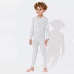 Discover the cosmos in comfort with our Constellation Grey Bamboo Kids Pajamas. Crafted from luxuriously soft bamboo fabric, these pajamas provide a cozy night's sleep and dreamy stargazing adventures. With a celestial print that sparkles like the night sky, these pajamas are sure to inspire imagination. Shop now and let your little ones explore the universe in style! Perfect Fit Design: Tailored to fit all body types with a touch of stretch and a luxuriously smooth fabric. Super Soft Waistband: Long Sleeve Star Print Sleepwear, Star Print Long Sleeve Sleepwear For Pajama Party, Long Sleeve Sleepwear With Star Print, Long Sleeve Sleepwear With Star Print For Bedtime, Star Print Long Sleeve Sleepwear For Loungewear, Celestial Print, Pajamas Comfy, The Night Sky, The Cosmos