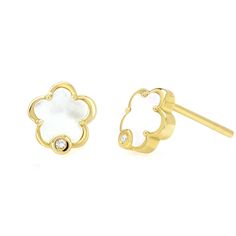 They say the earth laughs in flowers. These gorgeous Floret earrings honor the sweetest masterpieces of nature as well as the sweetness in ourselves. Scroll down to our Gem Guide to learn more about Diamonds. Measurement: 8.1 x 8.5 x 1.2 mm Weight: 2.052 grams 18k gold Please allow 4-6 weeks for production. Luxury Diamond Flower Earrings For Gift, Luxury White Flower Diamond Earrings, Luxury Diamond Earrings With Flower Shape For Gift, Luxury Floral Diamond Earrings For Gift, Luxury Yellow Gold Flower Earrings As Gift, Luxury Yellow Gold Flower Earrings For Gift, Luxury Gemstone Flower-shaped Earrings, Luxury Sterling Silver Flower Earrings, Elegant 14k Gold Flower Earrings