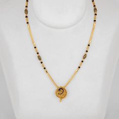 Small Mangalsutra, Mangal Sutra, Mangalsutra Design, Black Diamond Necklace, Neck Pieces Jewelry