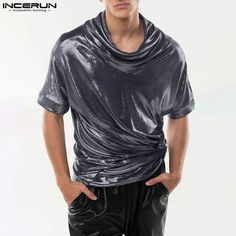 SPECIFICATIONS Brand Name: INCERUN Applicable Scene: CASUAL Sleeve Length(cm): short（4-16inch） Applicable Season: summer Style: Casual Origin: Mainland China CN: Guangdong Material: POLYESTER Material: SPANDEX Collar: Turtleneck Sleeve Style: Regular Hooded: No Fabric Type: Broadcloth Gender: MEN Pattern Type: Luminous Craft of Weaving: TAT Tops Type: TEES Item Type: tops Place Of Origin: China (mainland) Color: Gold,Silver,Royal Size: S,M,L,XL,2XL,3XL,4XL,5XL,Plus Size Size:S,M,L,XL,2XL,3XL,4XL,5XLFabric Material:94%Polyester+6%SpandexColor:Gold,Silver,RoyalSuitable Type:FitStyle:BasicsOccasion:LeisurePattern:GlitterThickness:ModerationProduct Description:Men's glitter short sleeve tops.Label: YesPackage Included:1 * Tops Please note:Thanks to your understanding, the size may be 2 cm / 1 Glitter Shorts, Romper Suit, Gold Top, Short Sleeve Tops, Summer Style Casual, Guinea Bissau, Haiti, Summer Tops, Bosnia And Herzegovina