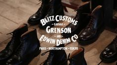 Grenson x Edwin x Blitz Boot Launch at Royal Cheese Custom Garages, The Blitz, Friday Night, Made It, Combat Boots