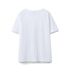 Style: Casual Fit: Loose Fabric: Polyester Pattern: Graphic Element: Non Top Length: Regular Neckline: Crew Neck Sleeve Type: Regular Sleeve Length: Short Sleeve Main Composition: Polyester Season: Summer T Shirts White, White T Shirts, Clothing Casual, Loose Fabric, Spring Women, Spring Shirts, Simple White, Casual Fit, Pattern Graphic