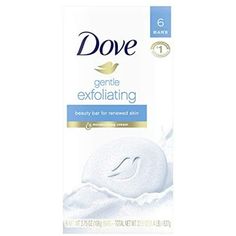 Dove Beauty Bar for Softer and Smoother Skin Gentle Exfoliating More Moisturizing Than Bar Soap 3.75 oz 6 Bars Brand : dove Weight : 1 pounds - Item Form: Bar - Use for: Whole Body - Brand: Dove - Recommended Uses For Product: Dry Skin - Scent: Exfoliating - Dove Gentle Exfoliating Beauty Bar contains Doves classic moisturizing formula and exfoliating beads that gentle slough away dead skin - Dove Beauty Bar is the No.1 dermatologist recommended beauty bar in the U.S - With  moisturizing cream, Dove Beauty Bar helps your skin maintain its natural moisture barrier and keep skin hydrated - Dove Beauty Bar leaves skin feeling softer and smoother and looking more radiant when compared with ordinary bar soap - Formulated with mild cleansers, Dove Beauty Bar doesnt dry skin out like other soap b Dove Bar, Dove Beauty Bar, Dove Shampoo, Dove Go Fresh, Dove Beauty, Gentle Skin Cleanser, Mild Cleanser, How To Exfoliate Skin, Body Exfoliator