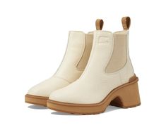 SOREL Hi-Line™ Heel Chelsea | Zappos.com Casual Cream Boots For Workwear, Casual Boots With Leather Trim For Fall, Casual Fall Boots With Leather Trim, Sorel Womens, Product Reviews, Fashion Shoes, Chelsea, My Style, Heels