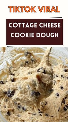 "Indulge guilt-free with this Viral Cottage Cheese Cookie Dough Recipe! 🍪✨ Packed with high protein, no refined sugar, and perfect for keto lovers, it's a healthy treat you won't believe is good for you. Enjoy as a snack or dessert—sweet, creamy, and satisfying! #HealthySnacks #CookieDough #KetoDessert Cookie Dough Healthy, Edible Cookie Dough Healthy, Cottage Cheese Cookie Dough, Cottage Cheese Dessert Recipes, Cottage Cheese Recipes Healthy, Cottage Cheese Desserts, High Protein Cookies, Edible Cookie Dough Recipe, Protein Cookie Dough