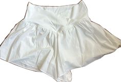 Fitted Summer Bottoms For Daywear, Summer Daywear Stretch Bottoms, Summer Stretch Bottoms For Daywear, White Beach Bottoms With Wide Waistband, Spring Vacation Bottoms With Wide Waistband, Casual Bottoms With Wide Waistband For Vacation, Aerie Shorts, Flowy Shorts, Athletic Shorts