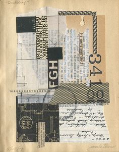 an old piece of paper that has been altered to look like it is collaged