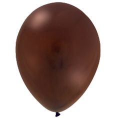 a brown balloon is shown on a white background