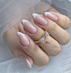 French Manicure Nails, Oval Nails, Classy Nails, Nude Nails, Nail Manicure, Nail Designer, Wedding Nails, Trendy Nails