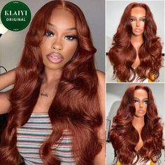 Hair Material:100% Virgin Human Hair Wig, Can be Dyed and Ironed by Your Favor Hair Color:Reddish Brown33B# Color Hair Grade:Klaiyi Hair, Virgin Hair, Body WaveHair, Medium Luster, Bleach/Dye Friendly Hair Length:18 and 24 inches available, Very Soft, Healthy, and Thick Lace Part:13x4 Lace Front Wig Cap Size:22-22.5 inches(54-58cm) Average Size Frontal Wig Body Wave, Reddish Brown Hair, Human Hair Wigs Blonde, Full Frontal, Wave Wig, Curly Lace Front Wigs, Curly Human Hair Wig, Bleach Dye, Body Wave Wig