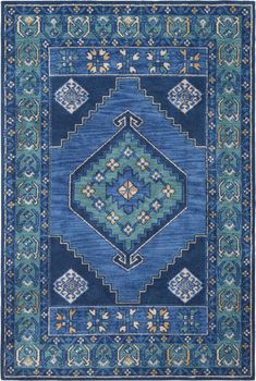 Artistic Weavers Arabia ABA-6253 Area Rug Surya Rug, Teal Rug, Southwestern Rug, Southwestern Area Rugs, Floor Area Rugs, Updated Traditional, Teal Area Rug, Surya Rugs, Solid Rugs