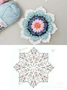 crocheted doily with flowers and text that says, how to crochet