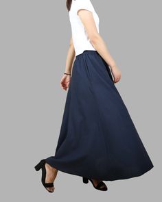 * An ankle length linen skirt with two deep pockets. * It is made of high end linen and cotton, full lined. * If you need to custom make the skirt waist and length, please contact us. * Support 7 days return to get full refund on item without any reason. * Can custom size and colors, lead time is 6-8 days; * Let us know your usual size in your country and your overall height. * If you have some specific request or special characters such as broad shoulder, long arms, long waist, etc you think we Cotton Gathered Maxi Skirt, Cotton Maxi Skirt With Gathered Detail, Cotton Maxi Skirt With Pockets And Full Skirt, Cotton Full Maxi Skirt With Pockets, Cotton Maxi Skirt With Pockets, Cotton Flared Maxi Skirt With Pockets, Cotton Maxi Skirt With Elastic Waistband, Relaxed Maxi Cotton Skirt, Relaxed Cotton Maxi Skirt