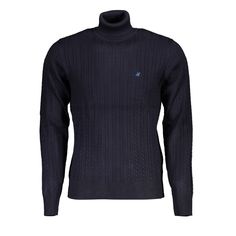 U.S. Grand Polo Elegant Turtleneck Twisted Neck Men's Sweater Polo Logo, Delicate Embroidery, Polo Blue, Guess Jeans, Premium Brands, Minneapolis, Satchel Bags, Neck Designs, Turtleneck Sweater