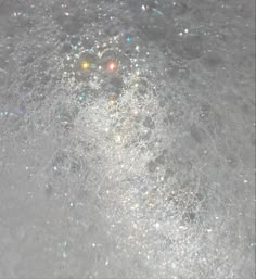 the bubbles in the water are very bright