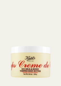 Find KIEHL'S SINCE 1851 Creme De Corps Soy Milk & Honey Whipped Body Butter, 8 Oz on Editorialist. This luxuriously scented cream is light on skin yet rich in 24hour hydration. This formula is quickly absorbed to deliver deep moisturization with an addictive scent.8 oz.Made in Honey Soy, Milk Honey, Whipped Body Butter, Soy Milk, Birthday Wishlist, Milk And Honey, Body Butter, Bergdorf Goodman