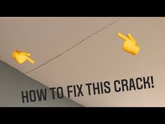 How to Repair a Drywall Crack - YouTube Fixing Drywall, Drywall Ceiling, Cracked Wall, Drywall Repair, Home Repairs, Drywall, A To Z, Home Repair, Fix It