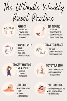 The Ultimate Weekly Reset Routine- 8 Best Tips to Prepare for a New Work Week - HOME WITH ADDISON Weekly Reset Routine, Common Skin Rashes, Weekly Reset, Reset Routine, Block Scheduling, Weekly Routine, Creating A Vision Board