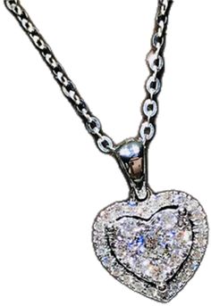 Sparkling Heart Cut Necklace For Anniversary, Heart Cut Sparkling Necklace For Gift, Sparkling Silver Heart Necklace, Heart Diamond Necklace, Heart Shaped Diamond Pendant, Sapphire Necklace Pendants, Swarovski Crystal Hearts, Heart Necklace Diamond, Heart Diamond