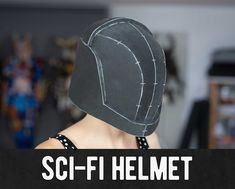 This Sci-Fi Helmet Pattern is perfect for all kinds of different costume projects! Customize, reshape and use it for as many projects as you want! Just follow the instructions, trace all parts to your favorite material, glue everything together and paint and finish it the way you want! I recommend using 10mm low-density EVA foam as well as contact cement to create this helmet. Other materials work as well of course. You can find more instructions on how to make costume pieces and props in my tut Helmet Hood Pattern, Marvel Helmet, Star Lord Helmet Diy, Leather Helmet Pattern, Sci Fi Helmet, Wasp Marvel, Eva Foam Mandalorian Helmet, Sci-fi Helmet