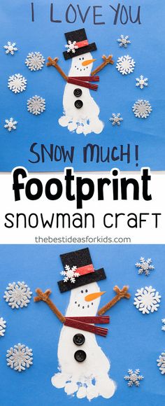 snowman craft for kids to make it looks like they're making something out of paper