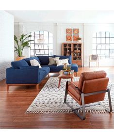 the living room is clean and ready to be used as an office or family room