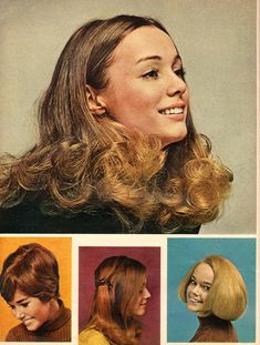 60's Hair, Retro Haircut, 1970s Hairstyles, 1960s Hair, 60s Hair, 70s Hair, 60s 70s Fashion, Teen Magazine, Retro Hairstyles