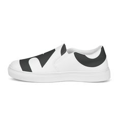 Made for comfort and ease, these Men’s Slip-On Canvas Shoes are stylish and the ideal piece for completing an outfit. Equipped with removable soft insoles and rubber outsoles, it’s also easy to adjust them for a better fit.• 100% polyester canvas upper side• Ethylene-vinyl acetate (EVA) rubber outsole• Your brand on the box, insole, and tongue of the shoe • Breathable lining, soft insole• Elastic side accents• Padded collar and tongue• Printed, cut, and handmadeImportant: This product is availab Modern Textured Sole Slip-ons For Streetwear, White Low-top Slip-ons For Sports, Modern Slip-on Custom Sneakers With Round Toe, Casual White Slip-ons With Contrast Sole, Comfortable White Flat Loafers, White Vulcanized Sole Slip-ons For Streetwear, Casual White Loafers With Rubber Sole, White Casual Low-top Loafers, White Leather Flat Slip-on Sneakers