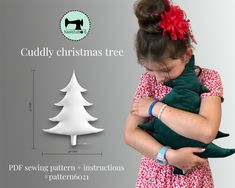 With this free* pattern you can get nice and creative to make your personal cuddly Christmas tree. This pattern was drawn with the idea of giving your leftover fabric a second life. For the outside fabric, I would recommend using a non-stretch fabric so that the shape of the Christmas tree remains intact. Otherwise, after stuffing, your tree will look more like a bauble with spines than a Christmas tree. A velour fabric was used for this example. Any kind of fabric scraps are suitable for stuffi Christmas Tree Easy, Photo Work, Simple Christmas Tree, Kinds Of Fabric, Velour Fabric, Easy To Sew, Leftover Fabric, Pattern Store, Sewing Lessons