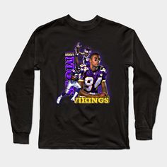 the baltimore ravens football player is featured in this long sleeve t - shirt that features an image