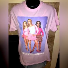 Super Cute & Iconic Mean Girls Y2k Pink T-Shirt It’s A Size Small But It Runs Large Could Also Fit A Medium From A Clean Smoke Free Pet Free Home I Accept Most Reasonable Offers And Ship Same Or Next Business Day 90s Inspired Streetwear T-shirt, Pink Pop Culture Top With Funny Print, Pink Pop Culture Tops With Funny Print, Pink Pop Culture Fan Merchandise Tops, Casual Fan Merchandise T-shirt, Pink Relaxed Fit Top In Pop Culture Style, Pink Relaxed Fit Top For Pop Culture, 90s Fan Merchandise T-shirt, 90s Inspired Pink Fitted T-shirt