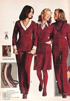 Sears 1974 Fall Winter Catalog_0004 1974 Fashion, 70s Fashion Outfits, 1970s Fashion Women, Seventies Fashion, 70’s Fashion, 20th Century Fashion