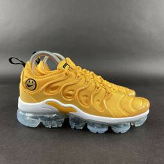 Nike Women's Vapormax Plus Go The Extra Smile Pollen Black Yellow Strike Shoes Do5874-700 Size 6.5 New Without Box. Follow Us! We List Lots Of New Shoes And Athletic Wear Daily! We Package All Items Carefully And Box Ship Asap. Breathable Custom Nike Sneakers, Custom Synthetic Sneakers With Air Cushioning And White Sole, Yellow Synthetic Running Shoes With Round Toe, Custom Sports Sneakers With Air Cushioning And Round Toe, Nike Casual Custom Sneakers With Air Cushioning, Custom Sneakers With Translucent Outsole And Round Toe, Custom Synthetic Sneakers With Translucent Outsole And Round Toe, Nike Running Shoes With Synthetic Material And Round Toe, Spring Sneakers With Air Cushioning And Round Toe