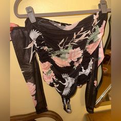 Nwt Plt Black Floral Printed Mesh Ruched Bodysuit Sz Us6 (Last Picture Is The Same Bodysuit Just Different Color/Pattern) Spring Ruched Bodysuit For Night Out, Ruched Bodysuit For Night Out In Spring, Spring Party Ruched Bodysuit, Fitted Printed Black Bodysuit, Chic Black Ruched Bodysuit, Party Pink Floral Print Bodysuit, Vacation V-neck Printed Bodysuit, Printed V-neck Bodysuit For Pool, Floral Print V-neck Poolside Bodysuit